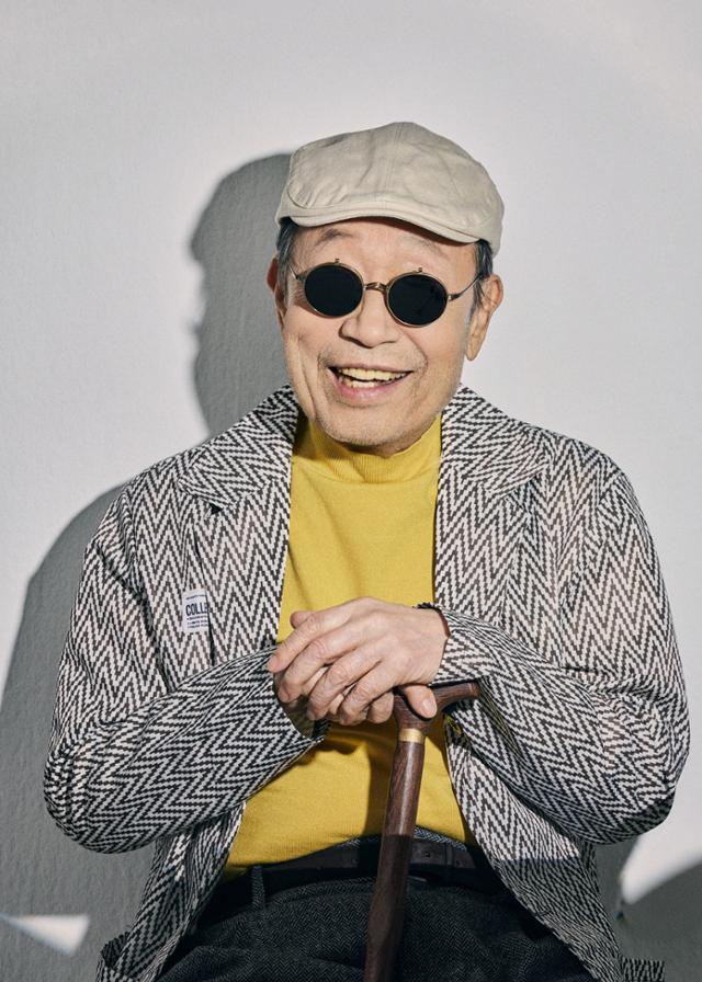 연극 '불란서 금고'의 맹인 역을 맡은 배우 신구. 파크컴퍼니 제공