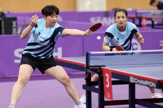 탁구 여자복식 김나영-유한나, 세계 랭킹 1위... 韓 여자복식 사상 최초