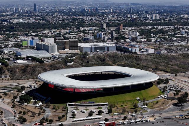 2026 북중미 월드컵에 열리는 멕시코 할리스코주 과달라하라의 아크론 스타디움. 과달라하라=AFP 연합뉴스