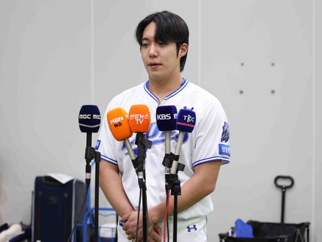 '욕설 논란' 원태인 "부상 복귀 후 잘하고 싶은 마음에 너무 예민했다"