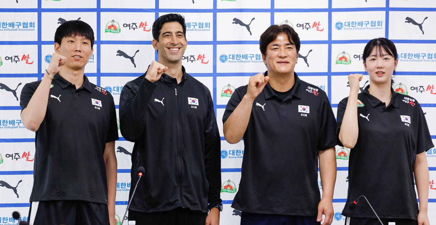 한국 배구 대표팀, 올림픽·아시안게임 향한 자신감..."결과로 보여주겠다"