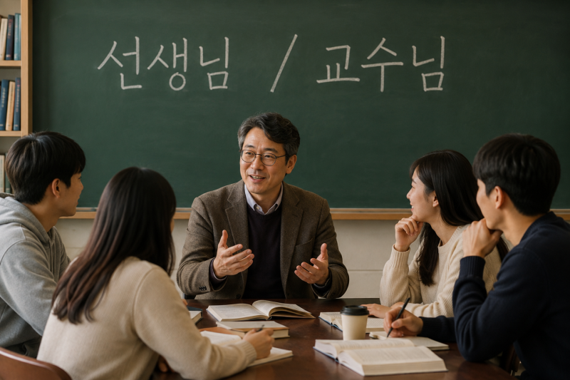 교수님 아닌, 선생님으로 불러다오 [달곰한 우리말]