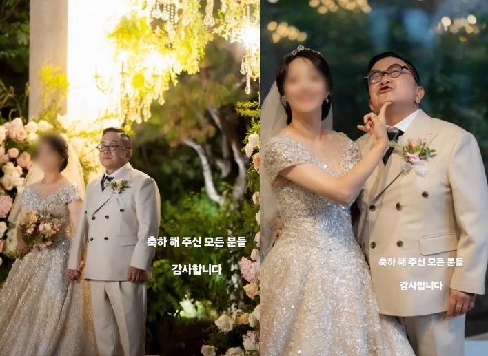 '올해 <b>58세</b>' <b>김형진</b>, 늦깎이 신랑 된 소회 "잘 살게요"