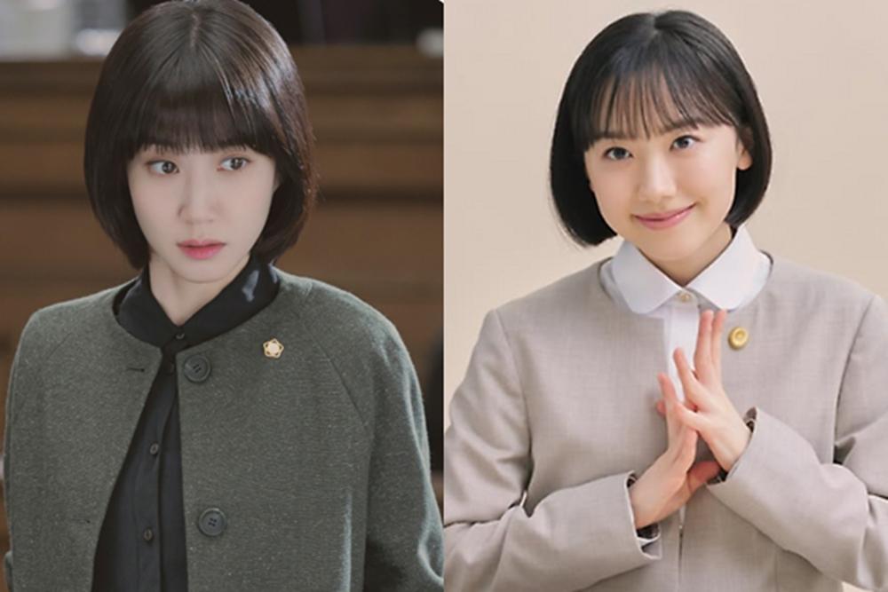 韓国ドラマ『ウ・ヨンウ弁護士は天才肌』と日本版の番組公式SNS画像。