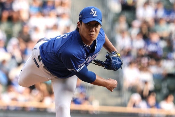 '원태인 6이닝 1실점 호투' <b>삼성</b>, <b>두산</b>에 <b>4-1 승리</b>로 3연승 선두 질주