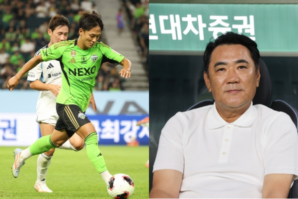 '선수와 상대 <b>감독</b>의 보기 드문 언쟁' 전북 <b>이승우</b>-울산 <b>김현석 감독</b>, 거...