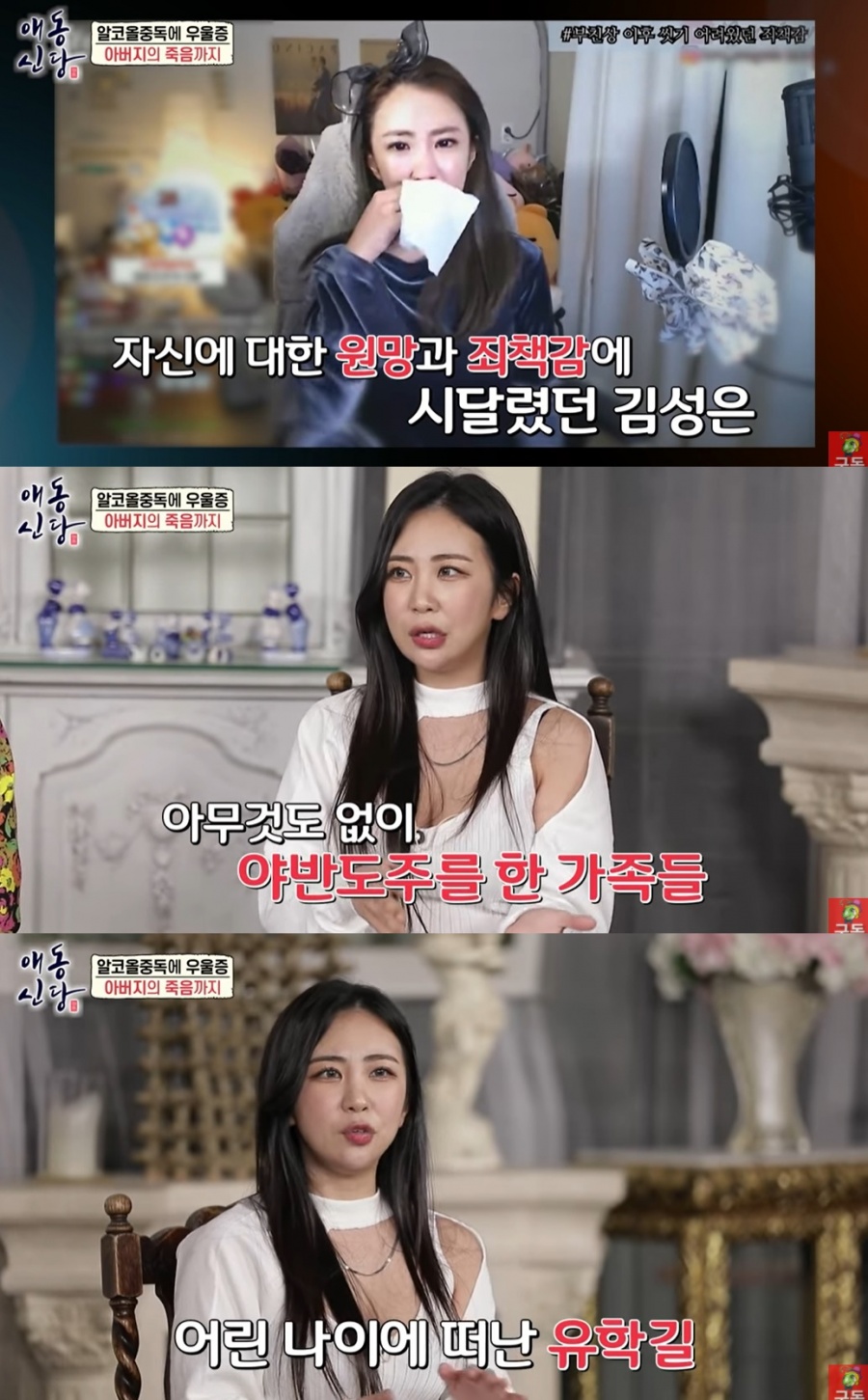 <b>김성은</b>, '미달이'의 눈물…"父 사망, 내가 용서 안돼 <b>알코올</b> 중독"[종합...