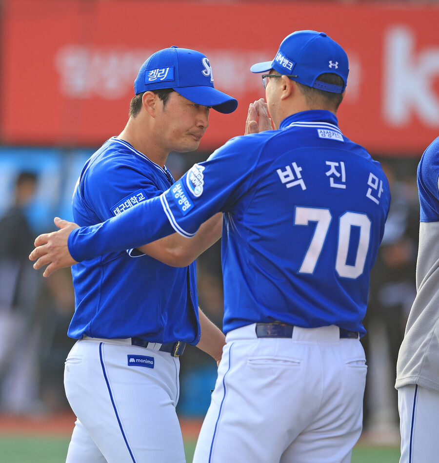 "영혼까지 불태웠다" 6년 만에 <b>개막전</b> 승리 <b>삼성</b>, <b>박진만</b> 감독도 대만족