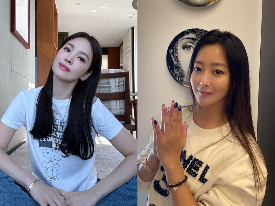 "사랑해 언닝" <b>송혜교</b>, <b>김희선</b> 간식차에 애교 폭발…여신들의 <b>우정</b>