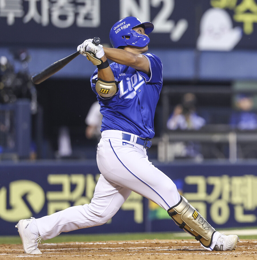 퓨처스 타격왕 일냈다! 김태훈 대타 <b>역전포</b>→김태훈 KKK…삼성, 1위 LG 상...