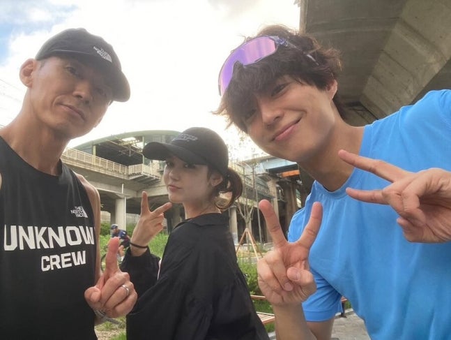 Daniel's recent status while jogging with Sean and Bogum