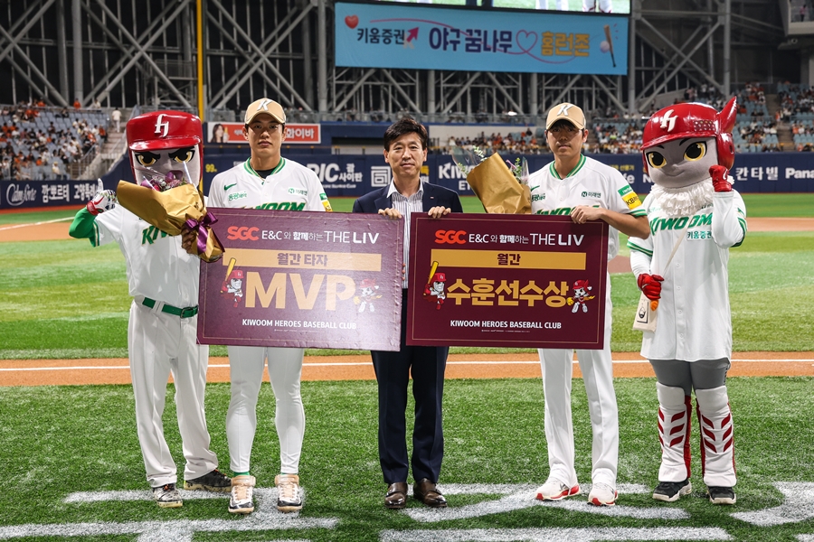 <b>키움</b> 6월 자체 MVP에 알칸타라·송성문…수훈선수는 하영민