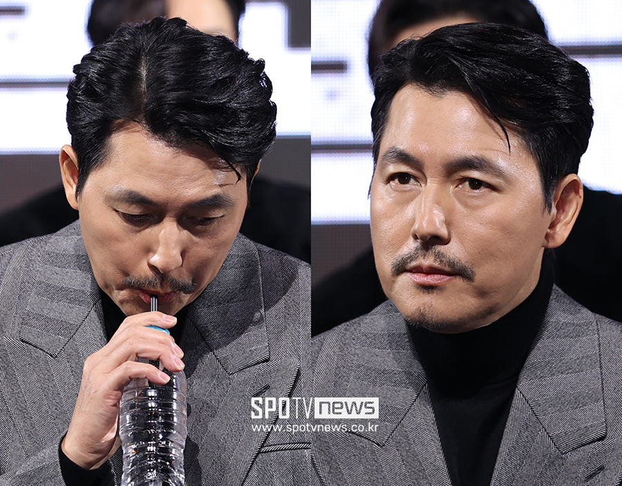 '혼외자 스캔들 <b>논란</b> 후 복귀' <b>정우성</b>, <b>사생활</b> 질문엔 '철통 방어'