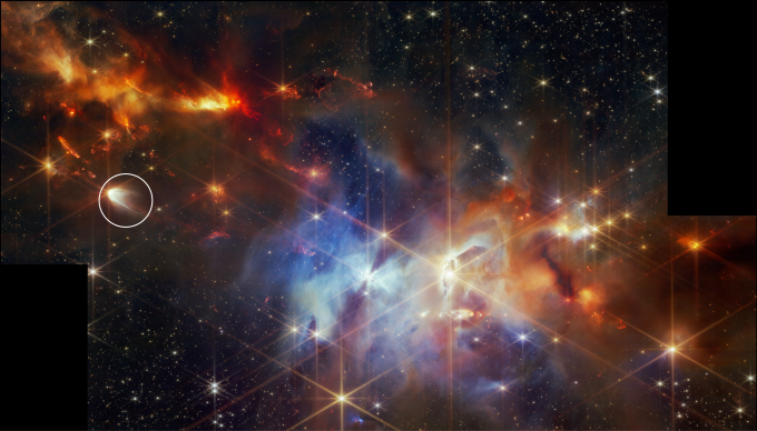 뱀자리 방향에 있는 태아별 EC 53의 위치.NASA,ESA,CSA,<a href=