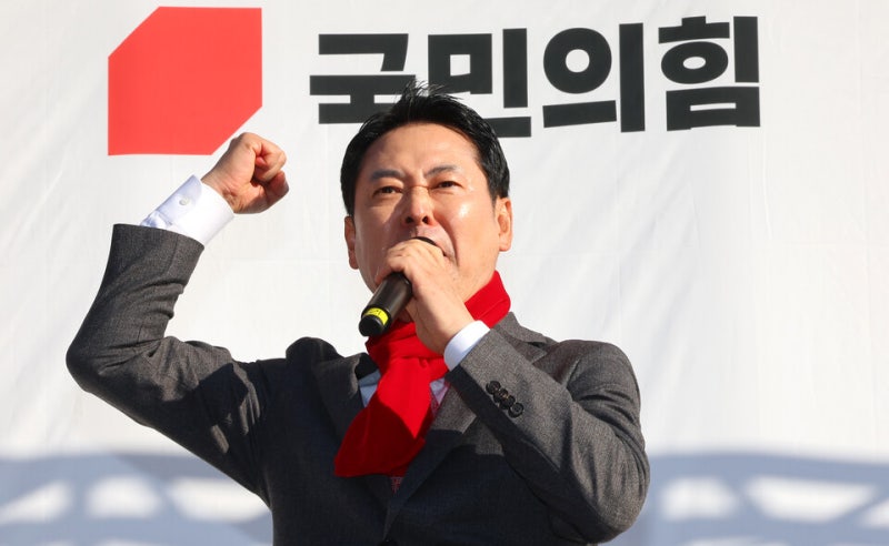 장동혁 "감옥 갈 사람은 추경호 아닌 이재명…해산할 정당은 민주당"