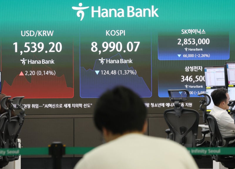 8%대 폭락한 코스피…서킷브레이커 발동