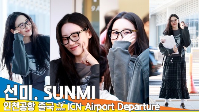 <b>선미</b>, <b>워터밤</b> 여신의 설레는 꾸안꾸 공항패션 (출국)[뉴스엔TV]