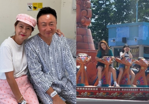 ‘<b>주영훈</b> 수술 파장’ 이윤미 입원 남편 두고 놀이동산 “아빠 대신 ...