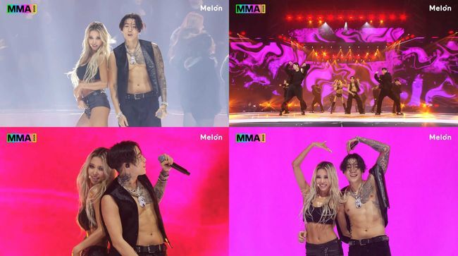 우주소녀 <b>다영</b>, <b>박재범</b> 무대 깜짝 등장 MMA 신스틸러 등극