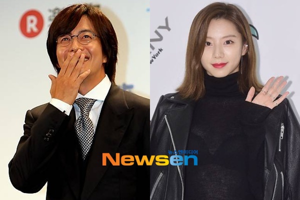 <b>백발</b> 꽁지 묶고 짐 나르는 욘사마‥<b>배용준</b> 박수진 옆 ‘현실 남편美’...