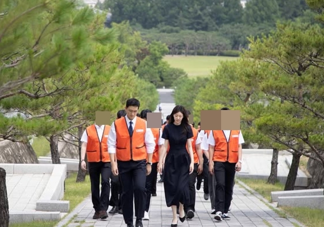 <b>김민형</b>, SBS 퇴사→호반그룹 2세와 결혼…현충원 봉사활동