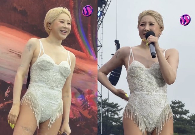 “누가 뱃살밤이래” <b>서인영</b>, 탈색+파격 바디슈트로 <b>워터밤</b> 달궈‥<b>지방</b>...
