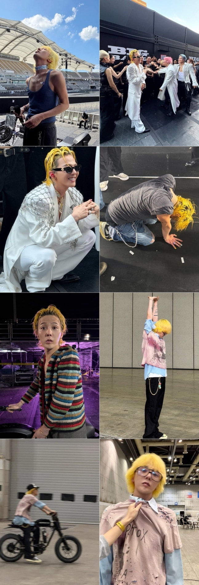 빅뱅 콘서트 비하인드를 공개한 지드래곤