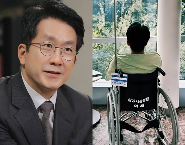 휠체어 탄 <b>박재홍</b> 아나, 운동 중 쓰러져 <b>뇌경색</b> 진단 “억측 막기 위해...