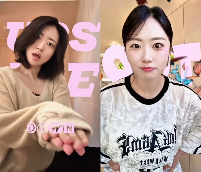 メイク前とアイドルメイク後の姿を並べて公開した32期ヨンスク