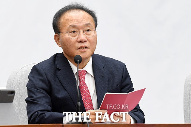 <b>윤재옥</b> "김건희 <b>특검법</b>, 尹 대통령 내외 모욕하려는 것"