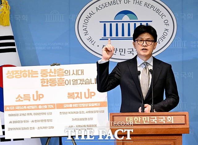 '성장하는 <b>중산층</b>'에 방점 찍은 <b>한동훈</b> "<b>중산층</b> 70% 확대"