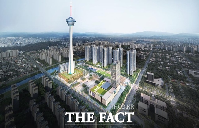 전북 전주 대한방직 터 관광타워복합개발사업 조감도./자광
