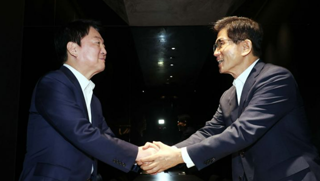 <b>김문수</b>, <b>안철수</b> 오찬회동…'찬탄파' 지지층 흡수 행보 나서