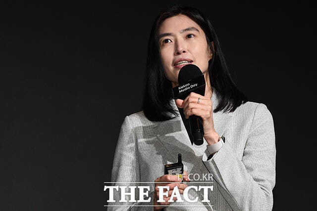 지난 3월부터 임기 2기를 시작한 정신아 카카오 대표가 파업과 미래성장동력 마련이라는 과제에 직면했다./서예원 기자