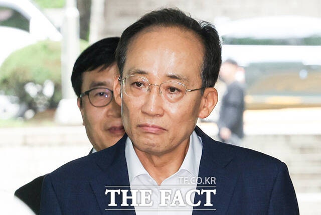 내란중요임무 종사 혐의 <b>공판 출석</b>한 <b>추경호</b> 대구시장 [TF사진관]