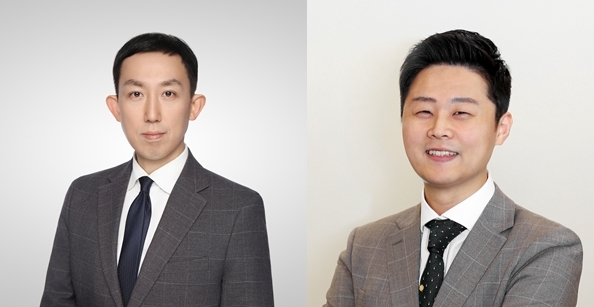 이랜드그룹은 올해 BG(Business Group) 시스템을 도입하며,유통과 식품 사업에서 각자 전문경영인(CEO) 체제를 이어오고 있다.사진은 유통BG 채성원 대표(좌)와 식품BG 황성윤 대표./이랜드그룹