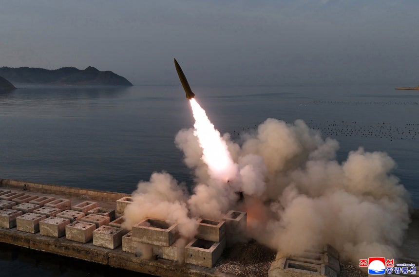 North Korea fires ballistic missile just six days after previous launch