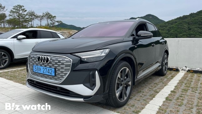 The Audi Q4 40 e-tron has a length of 4590mm, width of 1865mm, and height of 1640mm./Photo=Reporter Jung Min-ju