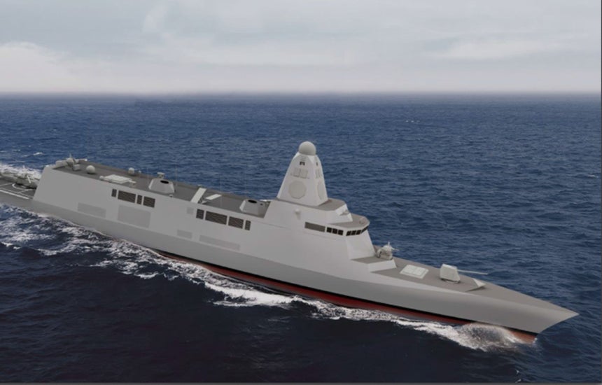 한화오션의 한국형 차기 구축함(KDDX) 조감도./자료=한화오션