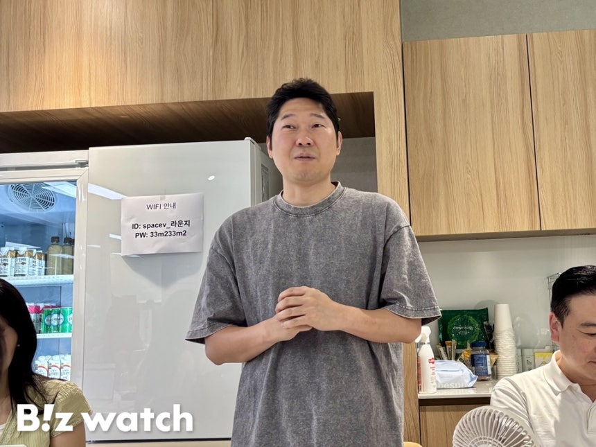 박형준 스페이스브이 대표가 질문에 답하고 있다. /사진=김진수 기자