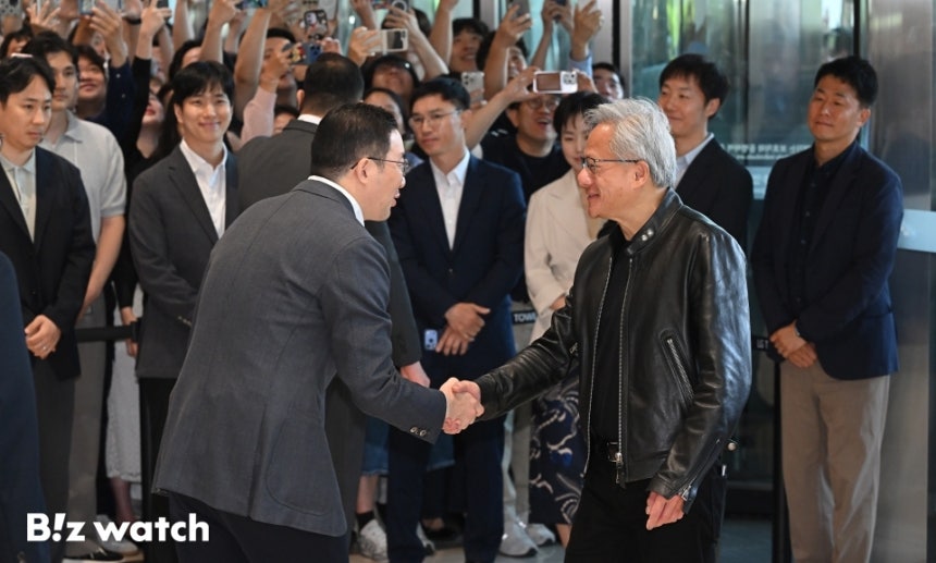 구광모 회장과 젠슨 황 CEO