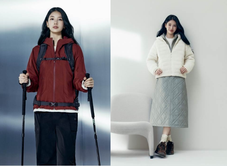 K2의 2026 가을겨울 시즌 모델인 수지/사진=K2