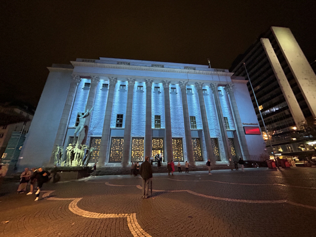 ▲ The Stockholm Concert Hall where the Nobel Prize banquet is held after the award ceremony