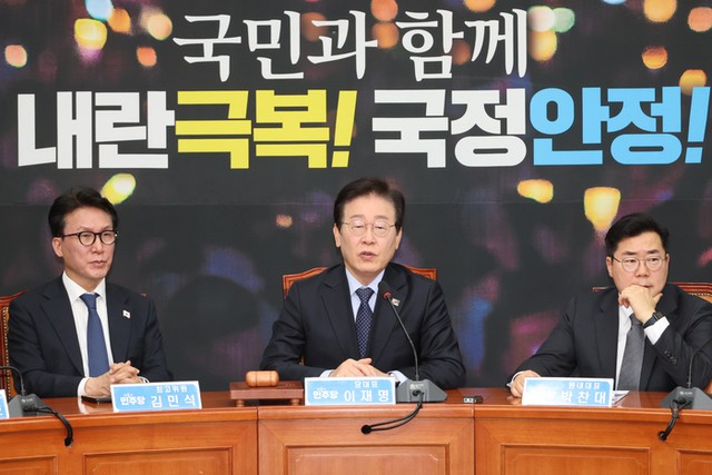 <b>이재명</b> "<b>채해병 특검법</b> 재추진…사건 은폐 경위 규명해야"