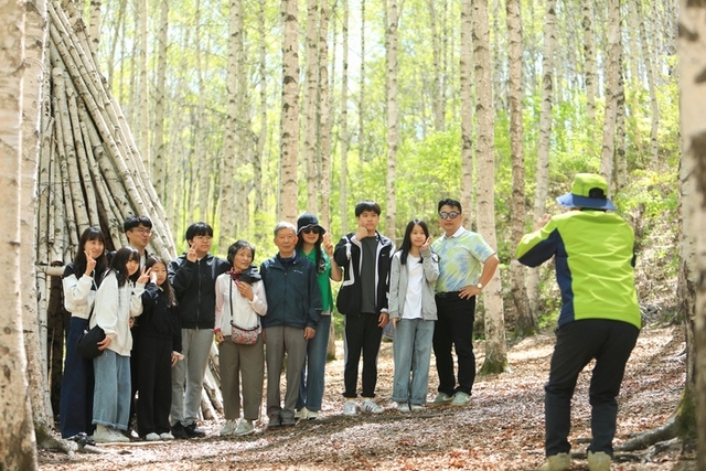 ▲ 인제군 인제읍 원대리 자작나무숲에 6일 탐방객들의 발걸음이 이어지고 있다.인제군 제공