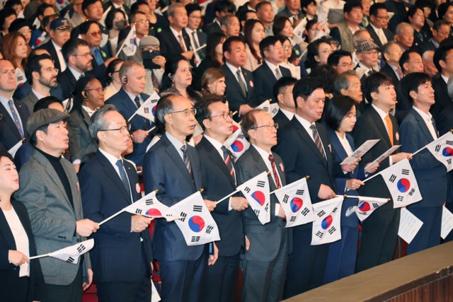 '579돌 <b>한글날</b>' <b>경축식</b>…"한글, 케이 문화의 원천"