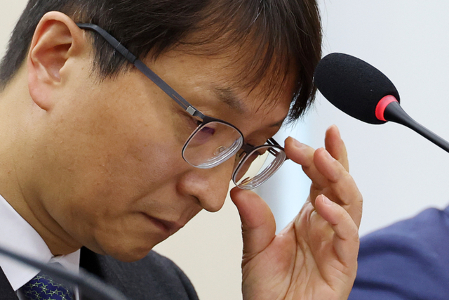 ▲ 박대준 쿠팡 대표이사가 지난 2일 서울 여의도 국회에서 속개한 과학기술정보방송통신위원회의 쿠팡 개인정보 유출 사고 관련 현안질의에 출석해 의원들 질의를 받고 있다.연합뉴스