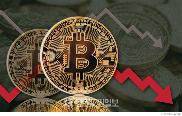 ▲ 비트코인 하락.그래픽/한규빛