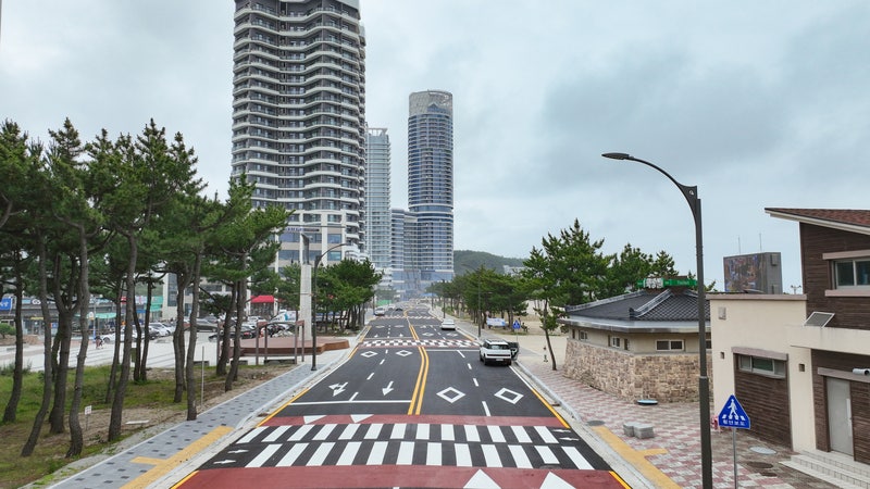 낙산해변 관통도로 개통