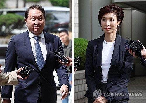 [속보] 최태원·노소영 '재산분할' 소송 변론 재개…나란히 직접 출석